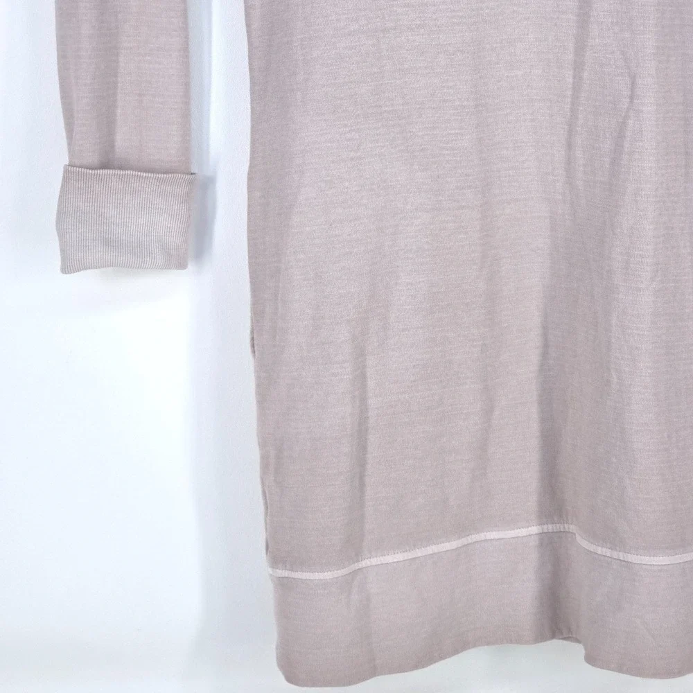 Athleta Eco Wash Turtleneck Sweatshirt Dress Medium Thumb Sleeve Athleisure Prep